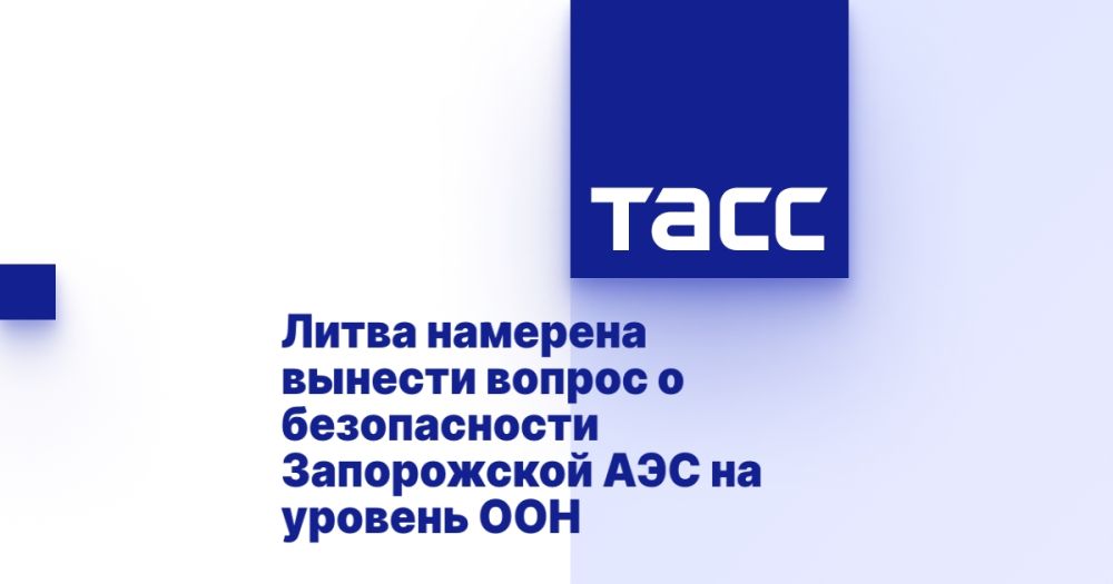 Литва намерена вынести вопрос о безопасности Запорожской АЭС на уровень ООН