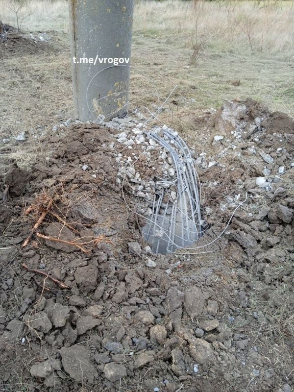 Юрий Котенок: Результаты подрыва опор ЛЭП на юге Мелитополя