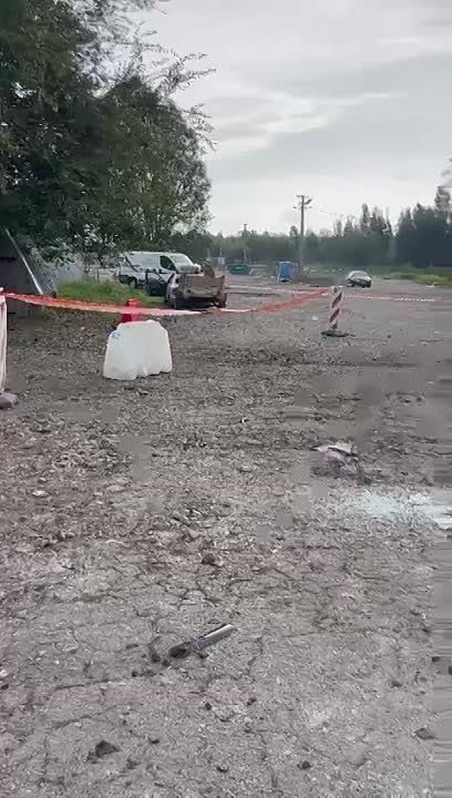 Андрей Руденко: Кадры последствий утреннего обстрела колонны на выезде из Запорожья