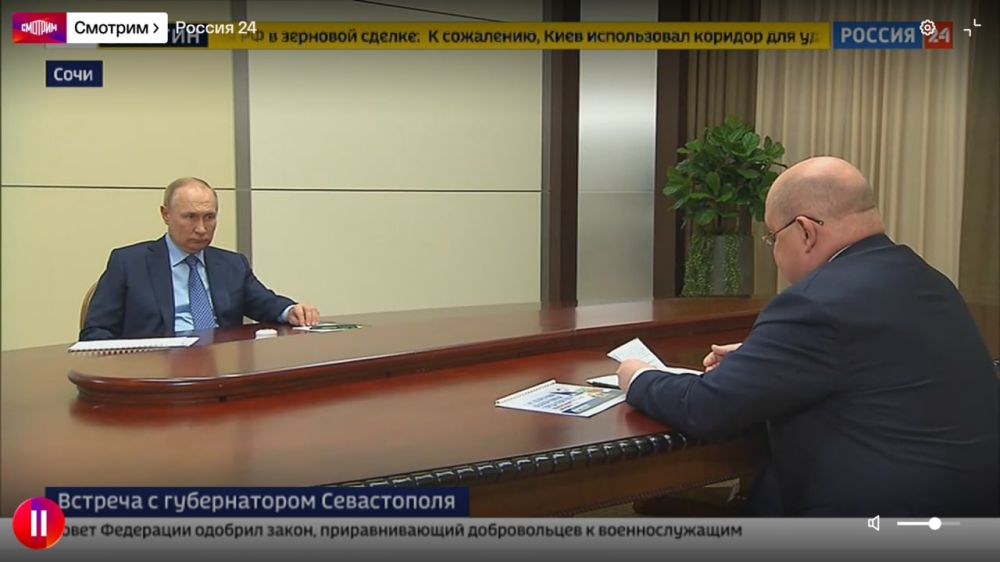 Владимир Путин провел встречу с губернатором Севастополя – ИТОГИ