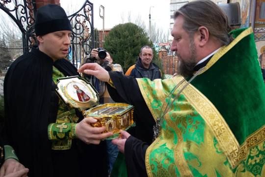 Галина Данильченко: Православные Мелитополя впервые смогли поклониться мощам преподобного Сергия Радонежского