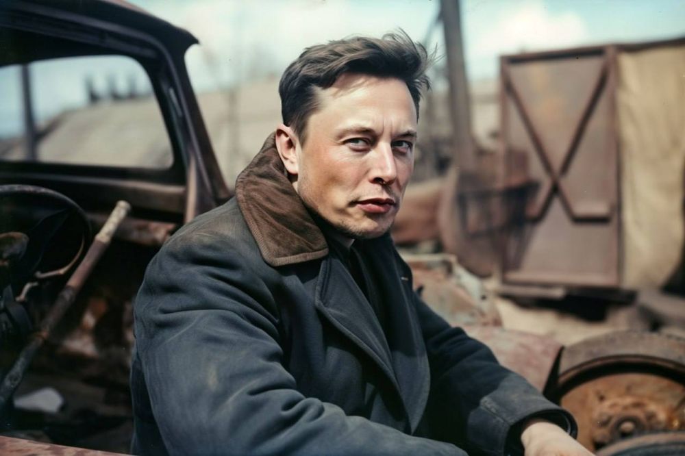 Нейросеть перенесла Илона Маска и его электромобили в СССР