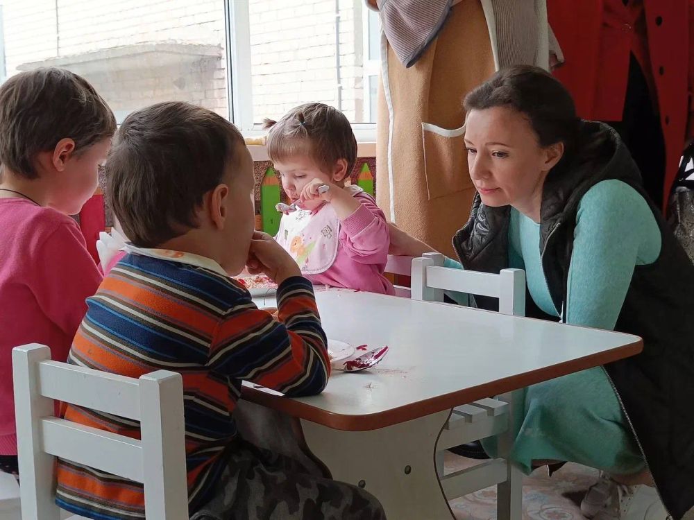 Анна Кузнецова: Часть нашего гум. груза в Мелитополе предназначалась воспитанникам областного центра социально-психологической реабилитации детей