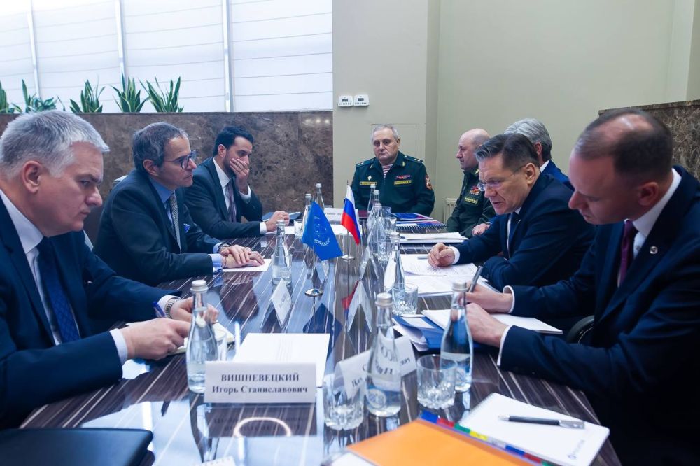 Генеральный директор "Росатома" Алексей Лихачев встретился с Рафаэлем Гросси в Калининграде