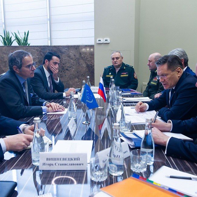 Генеральный директор «Росатома» Алексей Лихачёв встретился с генеральным директором МАГАТЭ Рафаэлем Гросси