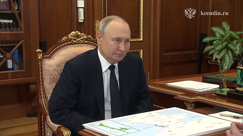 Президент провёл рабочую встречу с врио губернатора Херсонской области Владимиром Сальдо