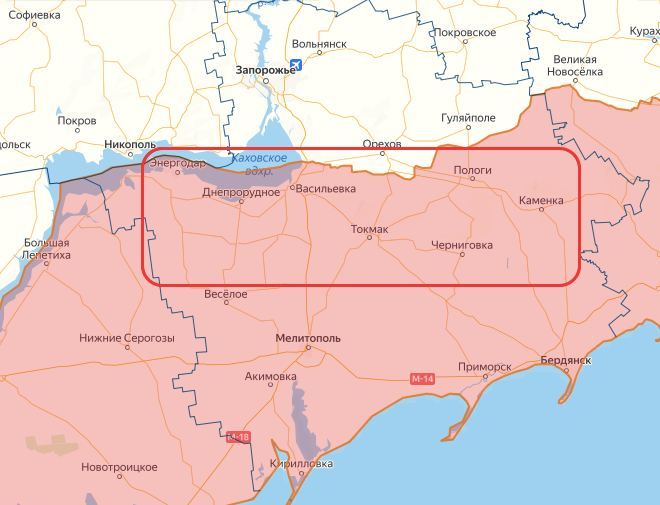 В Запорожской области эвакуируют жителей 18 населенных пунктов из-за увеличения интенсивности обстрелов мирного населения со стороны ВСУ