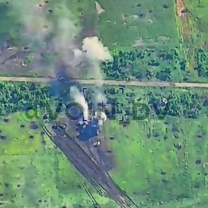 Юрий Котенок: Поражение украинской техники, участвовавшей в наступлении ВСУ в районе Новодаровки (Запорожская область)