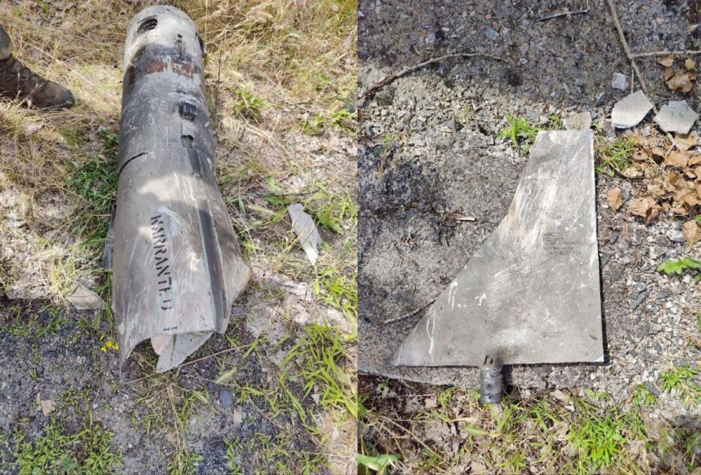 Юрий Котенок: Обломки ракет, перехваченных системами ПВО во время сегодняшней попытки ВСУ нанести удар по г. Пологи (Запорожская область)