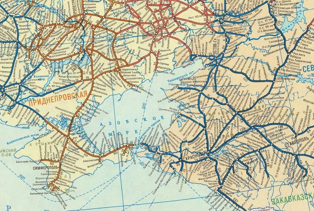 Начались предпроектные изыскания для создания нового железнодорожного пути, который соединит Крым с Ростовской областью через Запорожскую область и Донецкую Народную Республику