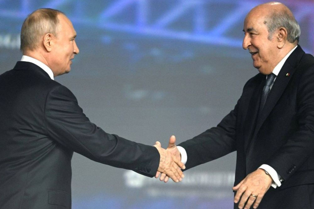 Дмитрий Ворона: На пленарном заседании XXVI Петербургского международного экономического форума также выступил Президент Алжира — Абдельмаджид Теббун