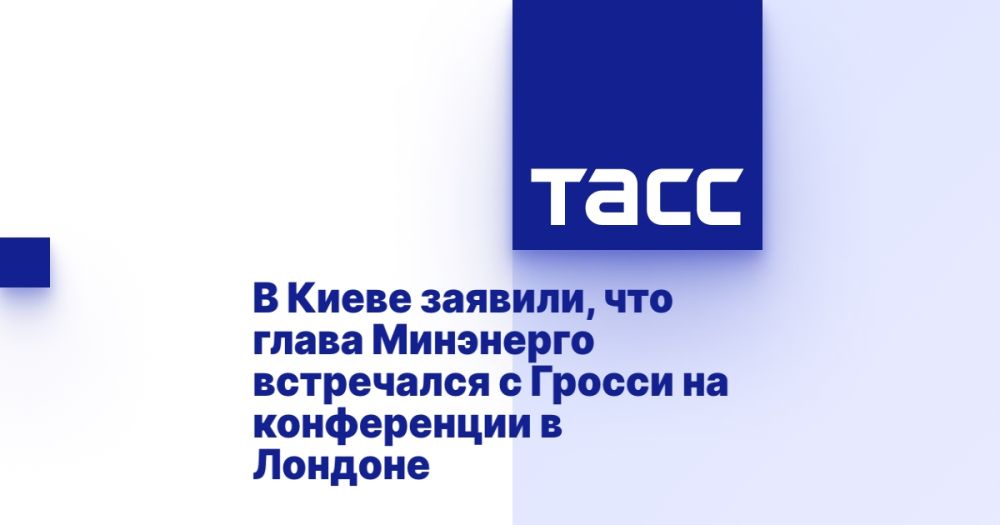 В Киеве заявили, что глава Минэнерго встречался с Гросси на конференции в Лондоне