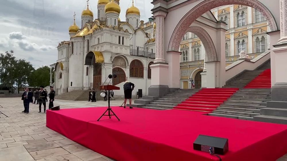 Владимир Путин сегодня выступит на крыльце Грановитой палаты