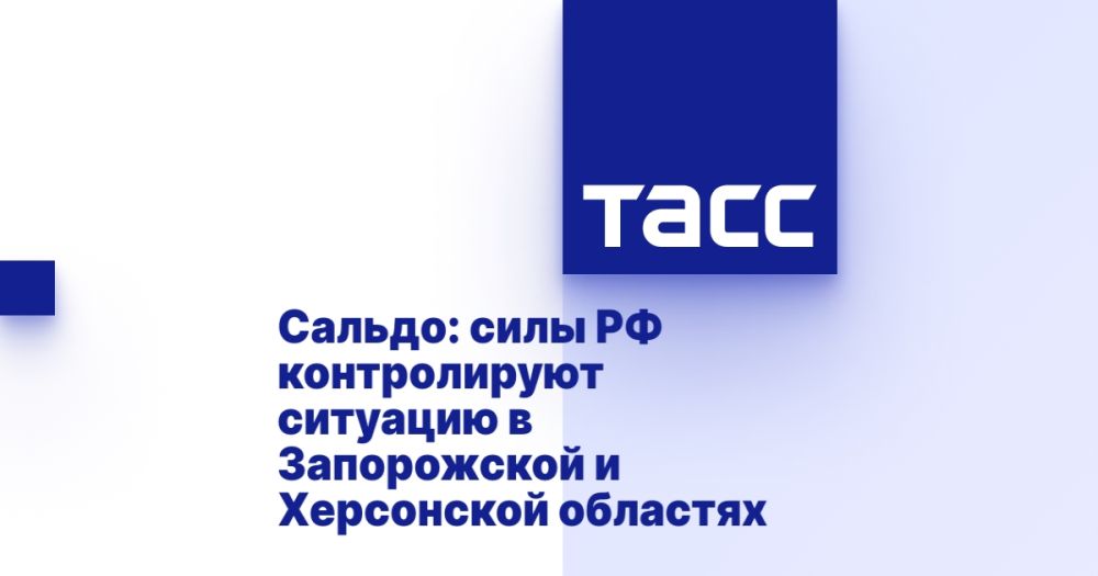Сальдо: силы РФ контролируют ситуацию в Запорожской и Херсонской областях