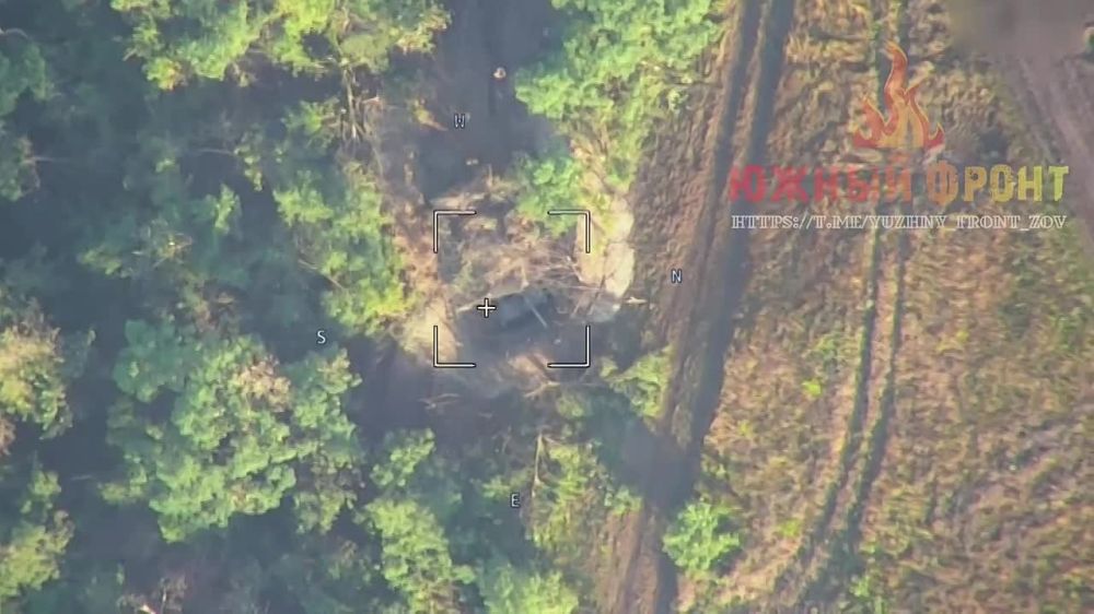 Юрий Котенок: Поражение украинской САУ М109, работающей из укрытия, при помощи БПЛА-камикадзе "Ланцет"