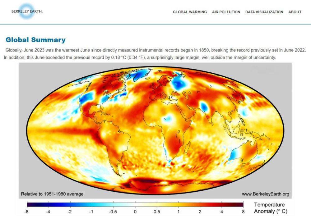 2023 ��� ������ ����� ������ � ������� � ������������ 80%, � Berkeley Earth