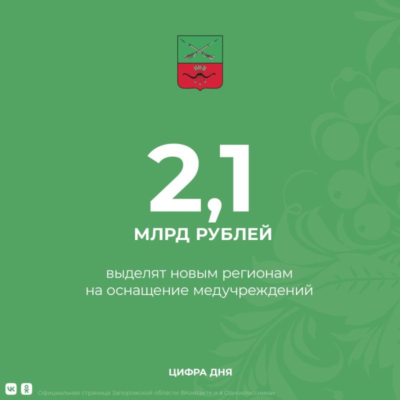 ДНР и ЛНР, Запорожская и Херсонская области получат финансирование для оснащения медучреждений необходимой техникой и профилактики заболеваний