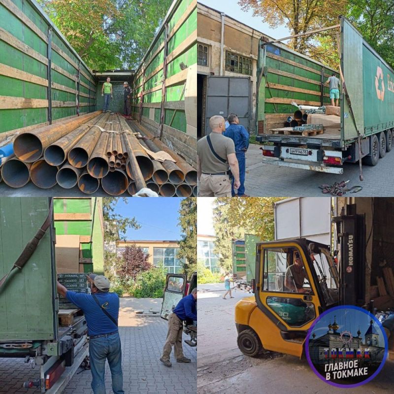 Шефы из пензенской области доставили в Токмак стройматериалы