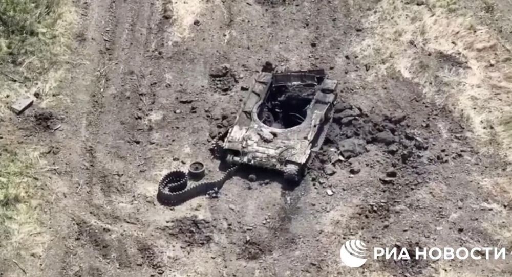 Поражение танков Leopard при атаке в Запорожской области попало на видео