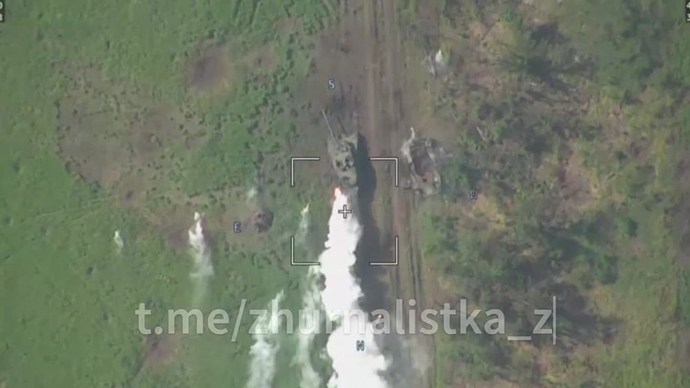 Евгений Лисицын: Российский Ланцет удачно поразил ещё один немецкий Леопард на Запорожском фронте