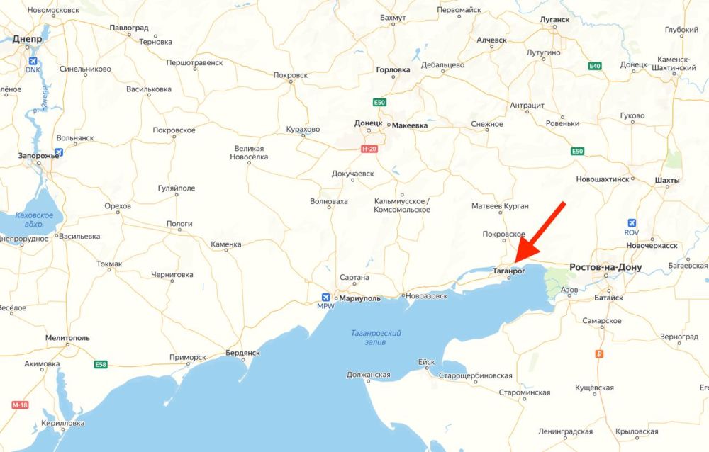 Сергей Колясников: Расстояние от Запорожья до Таганрога по прямой 297 км., что резко сужает спектр украинских вооружений доступных на такой дальности