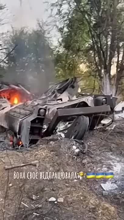 Юрий Котенок: Запорожское направление - БМП M2A2 ODS-SA "Bradley" с комплексом динамической защиты BRAT, уничтоженная в районе Работино