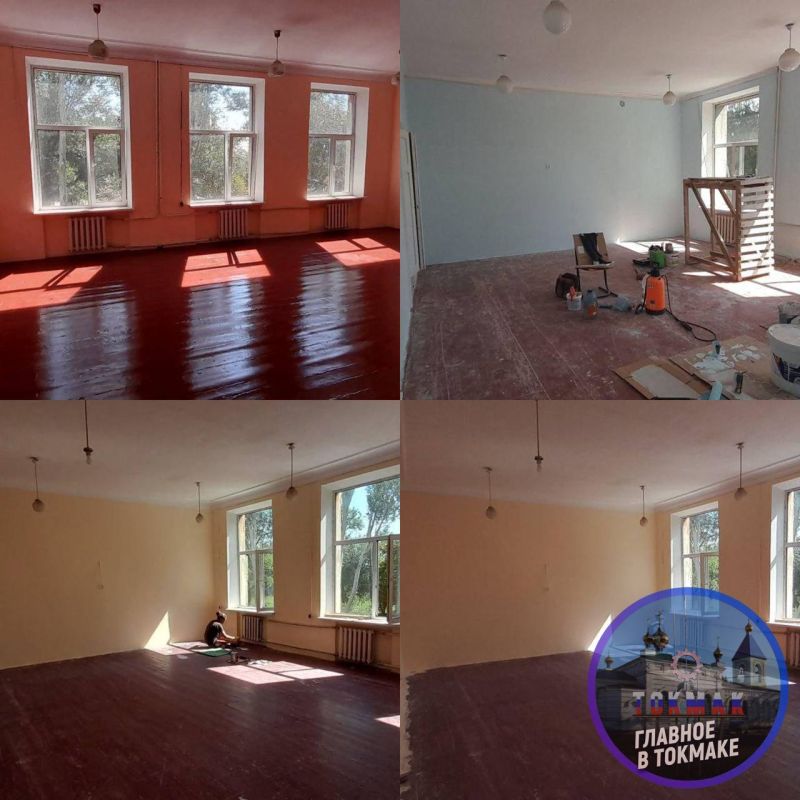 Пензенские шефы помогают ремонтировать школу №4 в Пологах