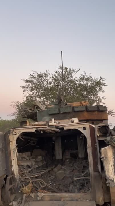 Чингис Дамбиев: Еще одна уничтоженная на Запорожском направлении украинская БМП M2A2 ODS-SA Bradley американского производства