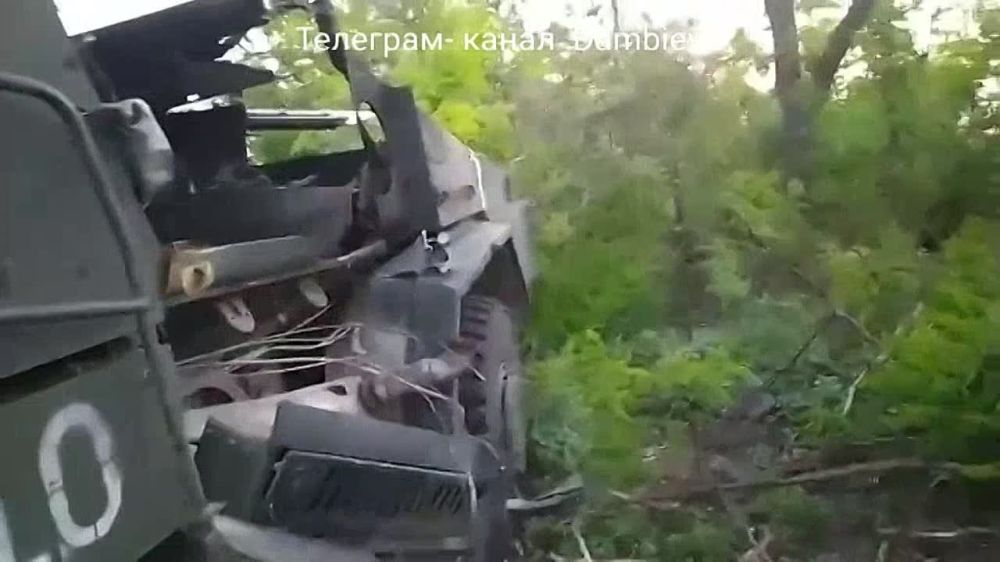 Чингис Дамбиев: Еще одна уничтоженная на Запорожском направлении украинская бронированная машина BMC Kirpi турецкого производства (бортовой номер "210")