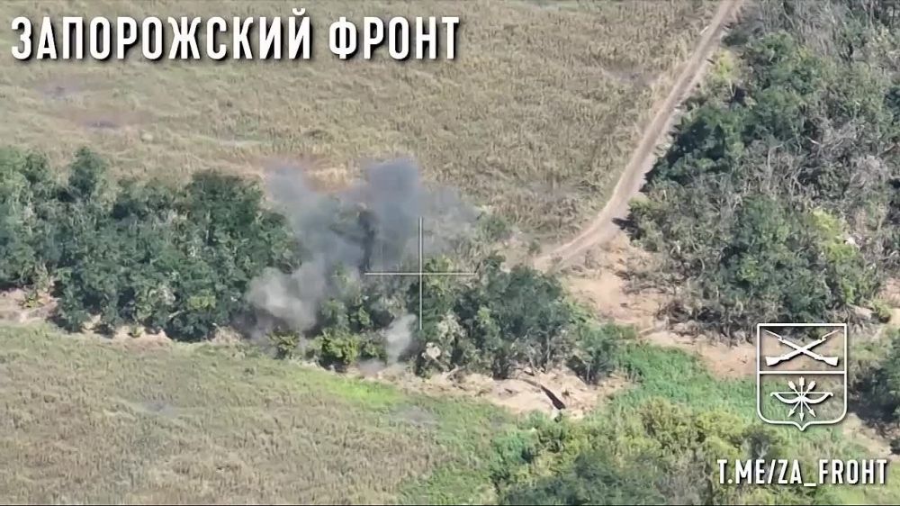 Юрий Котенок: Работа расчета САУ 2С3 "Акация" по опорнику ВСУ в лесопосадке