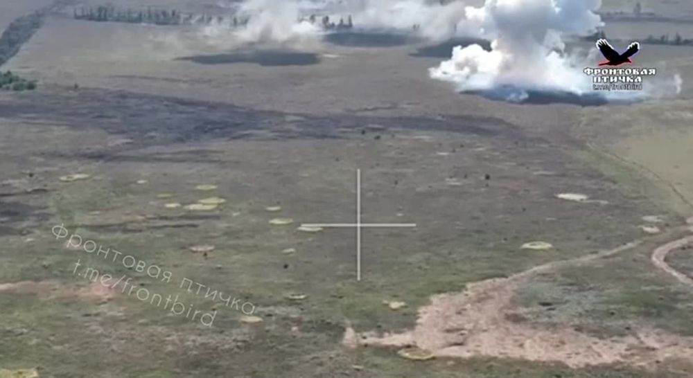 Евгений Лисицын: По хохлам, наступающим на Запорожском направлении, прилетели четыре ФАБ-500