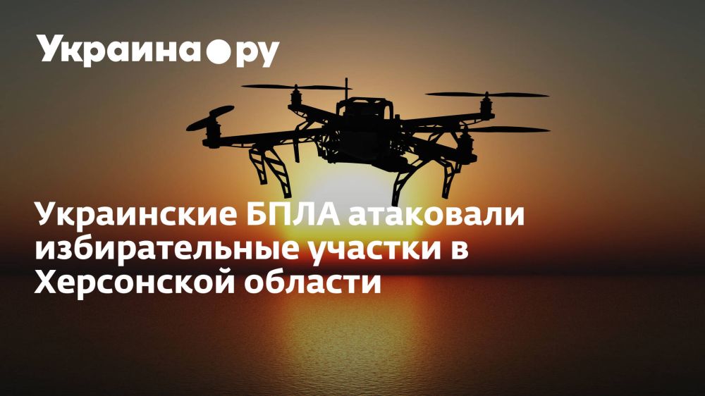 Украинские БПЛА атаковали избирательные участки в Херсонской области