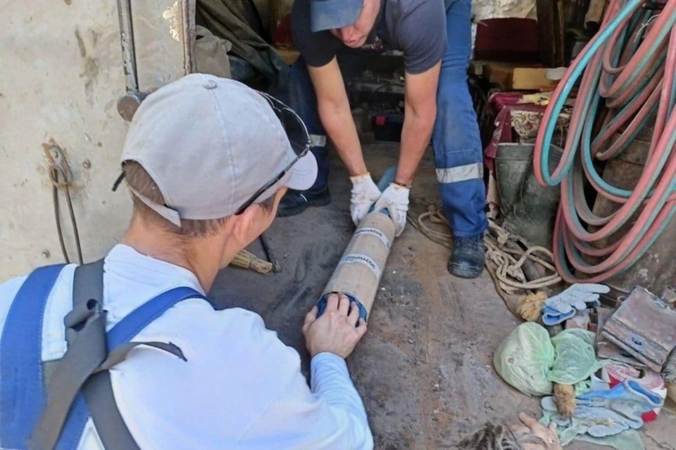 Шефы из Пензы наладили водоснабжение в селе Покровское Токмакского района