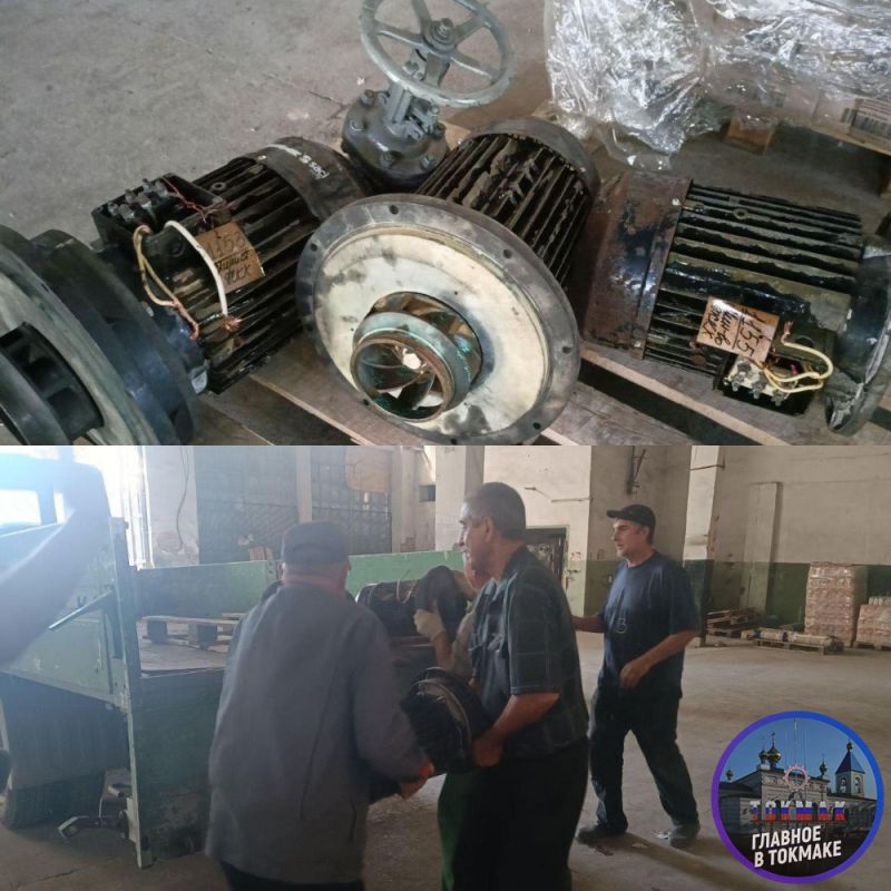 Пензенцы отремонтировали три двигателя для центрального фонтана в Токмаке