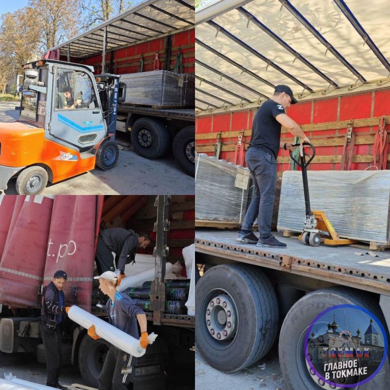 Пензенские шефы пополнили резерв стройматериалов в Токмаке и Пологах