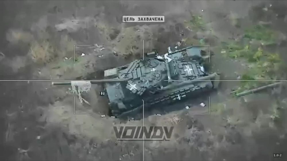 Юрий Котенок: Запорожская область — прилет "Ланцета" по Т-64БВ ВСУ. Сработали морпехи из 336-й гвардейской бригады