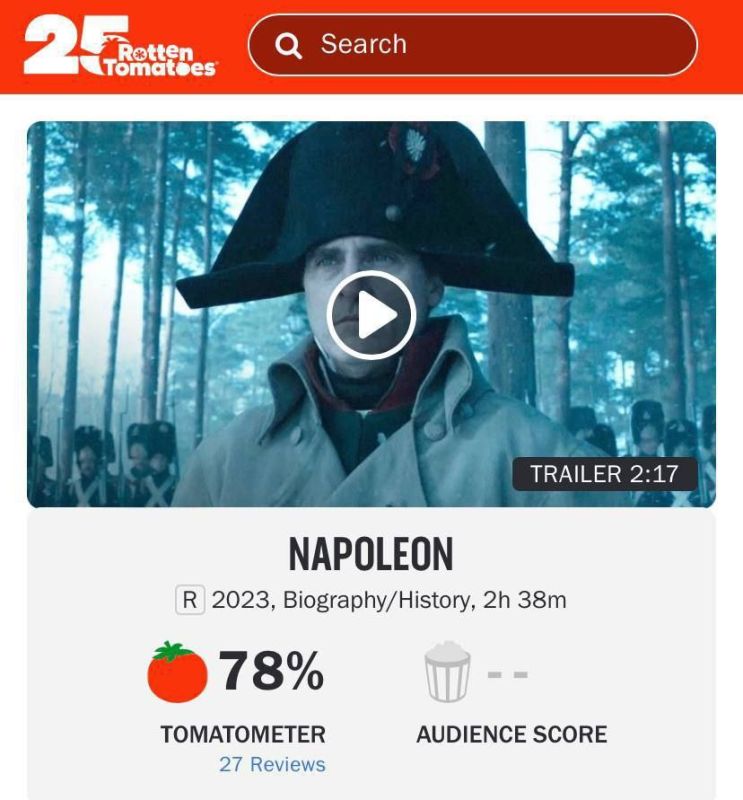#�����������. �������� (Napoleon) ����� ������ ������� 78% �������� �� �������� �� RT