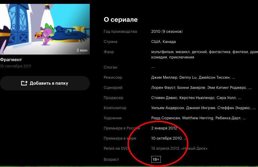 ��������� �������� ������� "��� ��������� ����: ������ � ��� ����" (2010 � 2019) ���������� ����������� 18+