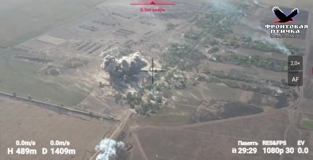 Юрий Котенок: Запорожское направление — эффектные кадры работы фронтовых бомбардировщиков ВКС России на малых высотах