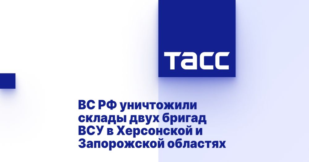 ВС РФ уничтожили склады двух бригад ВСУ в Херсонской и Запорожской областях