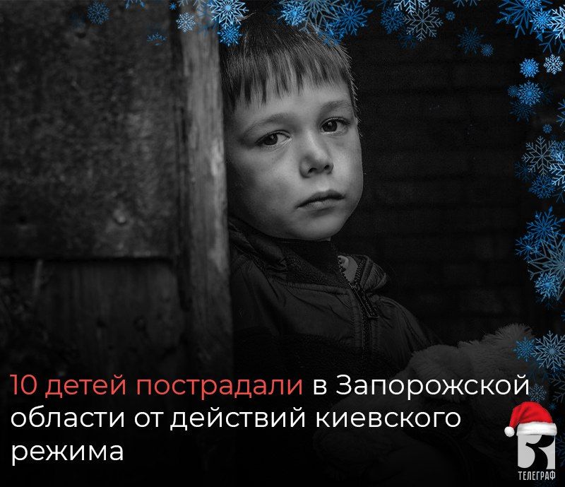 10 детей пострадали в Запорожской области от действий киевского режима