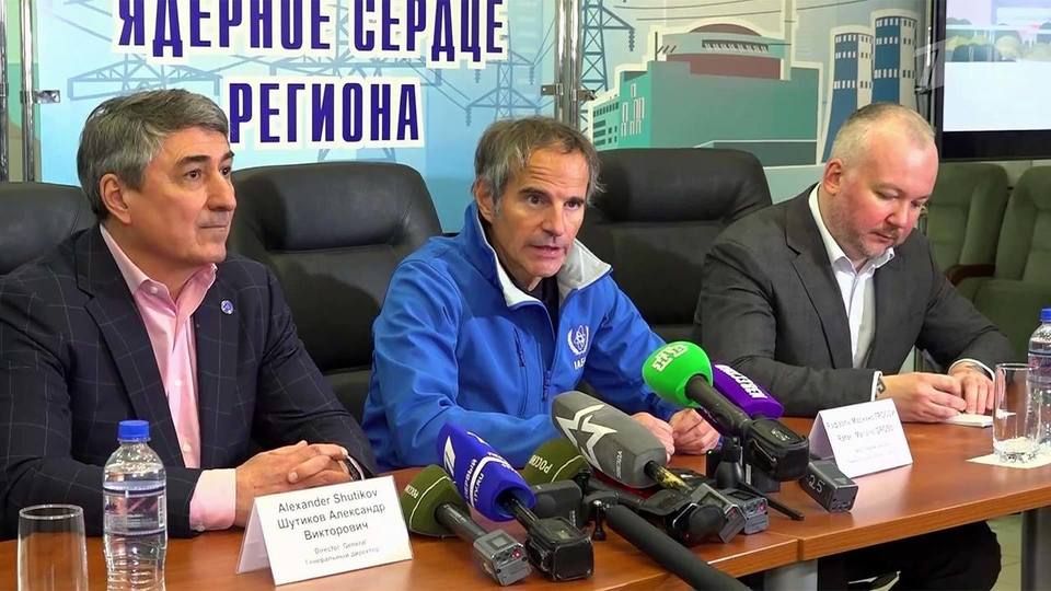 Глава МАГАТЭ Рафаэль Гросси посетил Запорожскую атомную электростанцию