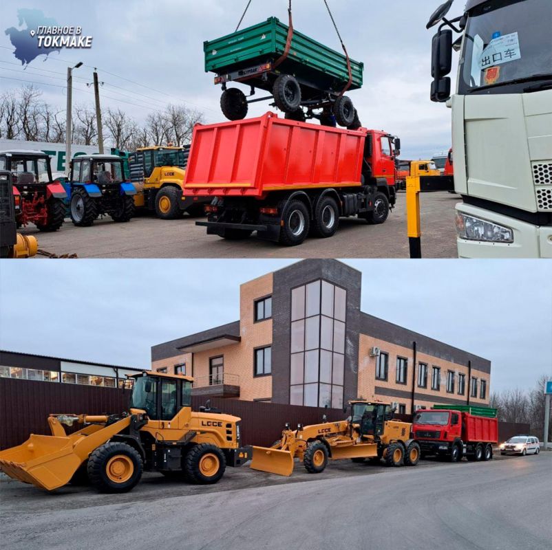 Пензенские шефы передали Токмакскому району дорожно-строительную технику