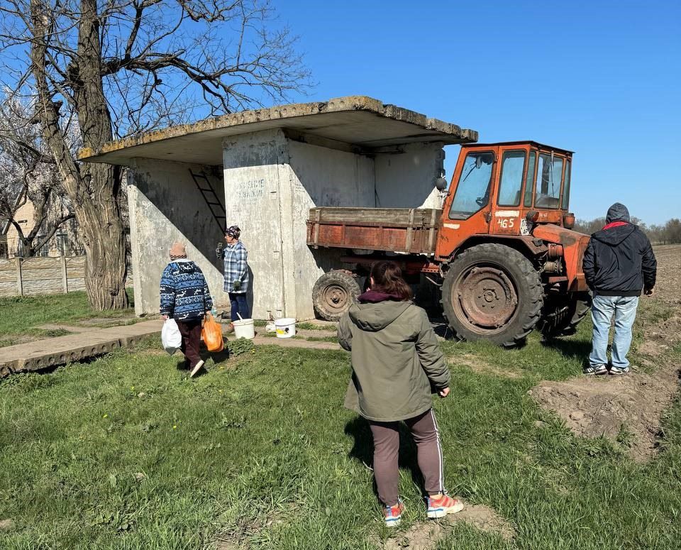 Субботник в селе Переможное