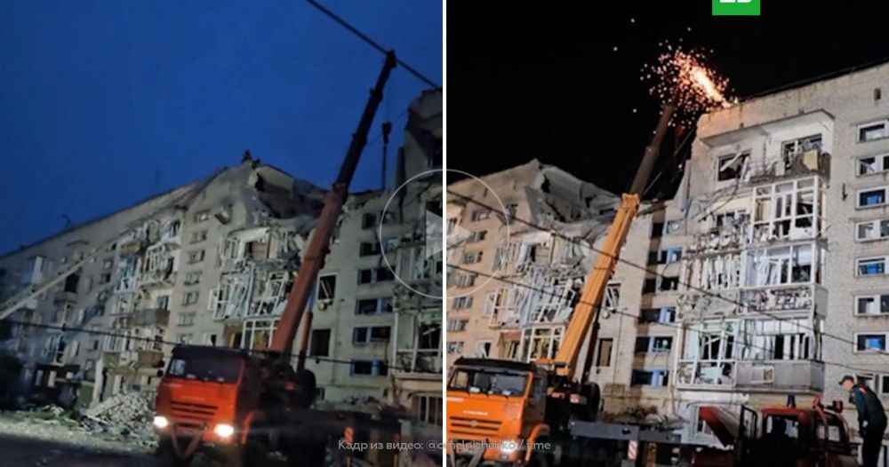 ВСУ обстреляли многоэтажный жилой дом в Токмаке, под завалами могут быть люди