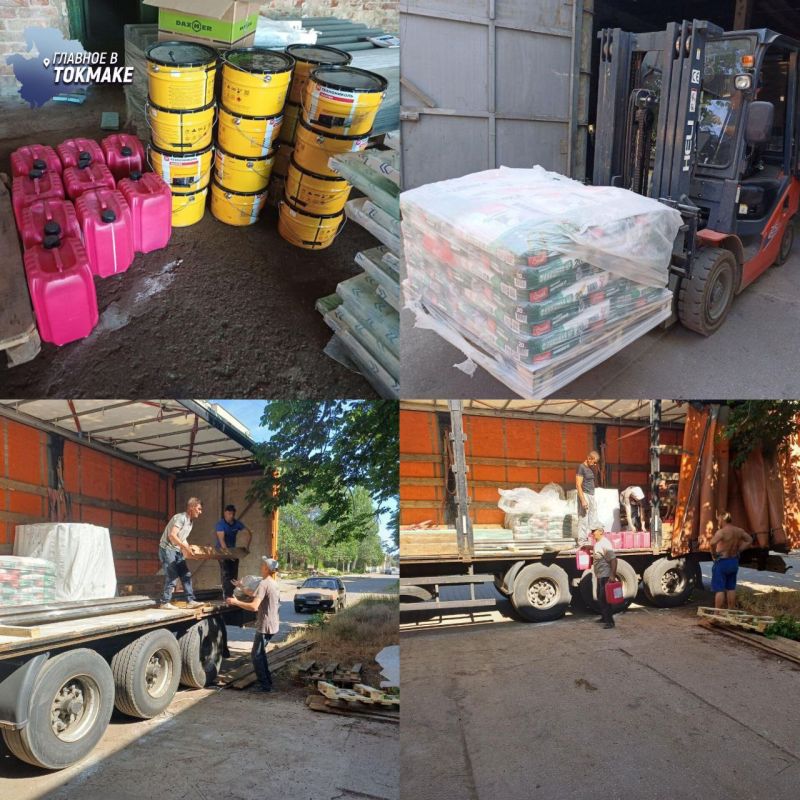 Партию стройматериалов в Токмакский округ отправили из Пензы