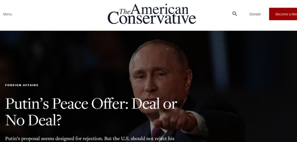 ��� ��������� ������ ���� ������, ������ ��� �������� ������ ������� � American Conservative