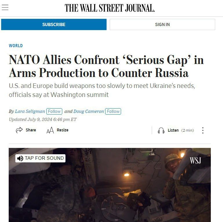 ������ �������� ���� � ������������ ���������� � �������� ��������� � The WSJ