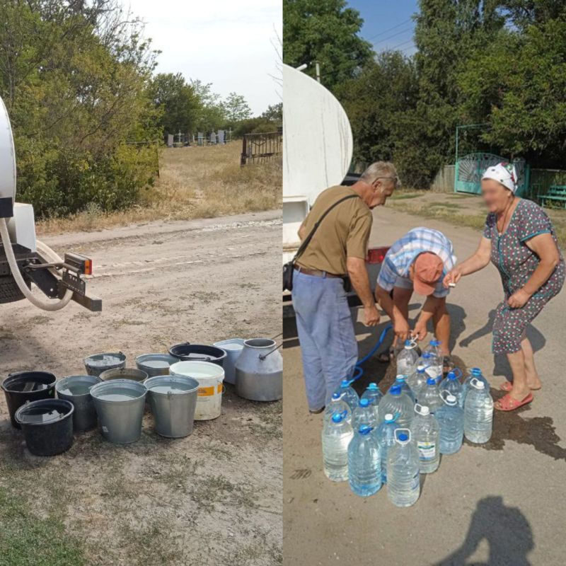В Конские Раздоры организован регулярный подвоз воды