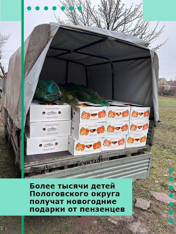 Более тысячи детей Пологовского округа получат новогодние подарки от пензенцев